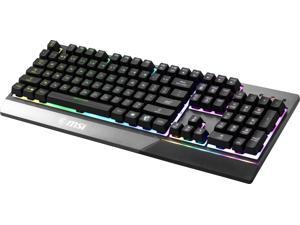 MSI Vigor GK30 GAMING Keyboard, Mechanical-like Plunger, RGB Backlit 104 Keys