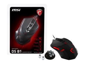 MSI Interceptor DS B1 Wired GAMING Mouse, Red Backlight, Weight Adjustable MSI Interceptor DS B1 Wired GAMING Mouse, Red Backlight, Weight Adjustable