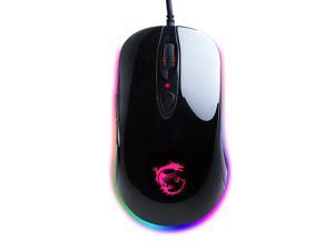 MSI DS102 RGB Gaming Mouse, Wired, RGB Streamer Faith Dragon Soul Light Gaming Mouse, Custom Macro, 10000DPI