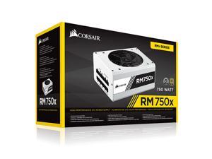 CORSAIR RMx White Series RM750x White Power Supply,750W 80 PLUS Gold Certified,Full Module, Perfect Power Supply for Gaming and High-Performance Systems,CP-9020187-NA