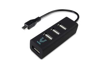 Vilros Micro USB to USB 4 Port OTG Hub-(Black)-Great for Pi Zero Vilros Micro USB to USB 4 Port OTG Hub-(Black)-Great for Pi Zero