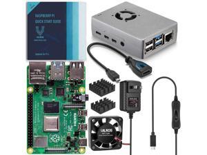 Vilros Raspberry Pi 4 Basic Starter Kit with Silver Fan-Cooled Heavy-Duty Aluminum Alloy Case (8GB RAM) Vilros Raspberry Pi 4 Basic Starter Kit with Silver Fan-Cooled Heavy-Duty Aluminum Alloy Case (8GB RAM)