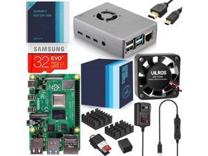 Vilros Raspberry Pi 4 Complete Starter Kit with Fan-Cooled Silver Heavy-Duty Aluminum Alloy Case (8GB RAM) Vilros Raspberry Pi 4 Complete Starter Kit with Fan-Cooled Silver Heavy-Duty Aluminum Alloy Case (8GB RAM)