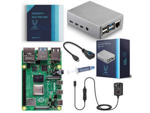 Vilros Raspberry Pi 4 Basic Starter Kit with Silver Heavy Duty Self Cooling Aluminum Alloy Case (8GB RAM) Vilros Raspberry Pi 4 Basic Starter Kit with Silver Heavy Duty Self Cooling Aluminum Alloy Case (8GB RAM)