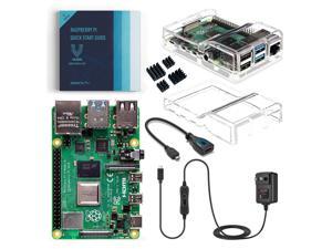Vilros Raspberry Pi 4 Basic Kit w/ Dual Cover Clear Case (2GB)