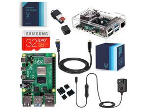 Vilros Raspberry Pi 4 Complete Kit with Clear Transparent Fan Cooled Case (4GB) Vilros Raspberry Pi 4 Complete Kit with Clear Transparent Fan Cooled Case (4GB)