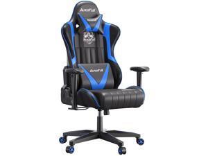 AutoFull Gaming Chair Desk Chair Office Chair Racing Style Ergonomic High Back Computer Chair with Height Adjustment, Headrest and Lumbar Support E-Sports Swivel Chair, Blue AutoFull Gaming Chair Desk Chair Office Chair Racing Style Ergonomic High Back Computer Chair with Height Adjustment, Headrest and Lumbar Support E-Sports Swivel Chair, Blue