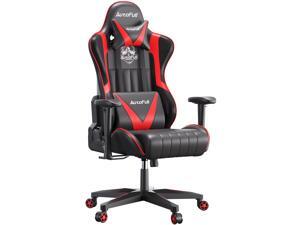 AutoFull Gaming Chair Desk Chair Office Chair Racing Style Ergonomic High Back Computer Chair with Height Adjustment, Headrest and Lumbar Support E-Sports Swivel Chair, Red AutoFull Gaming Chair Desk Chair Office Chair Racing Style Ergonomic High Back Computer Chair with Height Adjustment, Headrest and Lumbar Support E-Sports Swivel Chair, Red