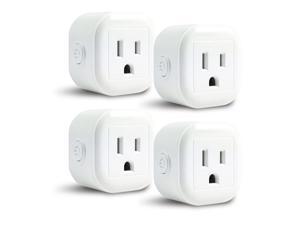UL FCC Certified No Hub Required WiFi App Enabled Control Your Home from Anywhere 4, Gray Compatible with  Alexa /& Google Home Elf Smart Plug by Eques Fireproof Material
