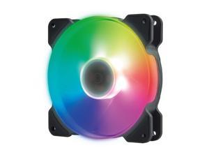 Kit RGB LED PWM Case Fans 120mm with Remote Controller Fan Hub and Extension, COOLMOON Quiet Edition High Airflow Adjustable Colorful PC Case CPU Computer Cooling with Coolers, Radiators System (3pcs)