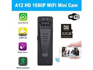 Mini WiFi Camera HD 1080P Camera Body Camera Night Vision P2P Motion Detection Pocket DVR Mini WiFi Camcorder Mini WiFi Camera HD 1080P Camera Body Camera Night Vision P2P Motion Detection Pocket DVR Mini WiFi Camcorder