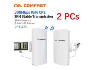 COMFAST 2.4GHz 300Mbps 5dBi Wireless Bridge WiFi Repeater Outdoor CPE 