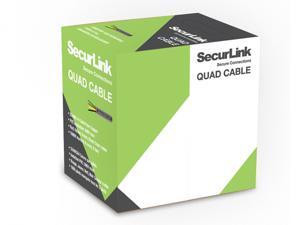 Securlink Alarm Quad Cable 4 Wire 22AWG 1000FT CMR FT4 Gray Color Securlink Alarm Quad Cable 4 Wire 22AWG 1000FT CMR FT4 Gray Color