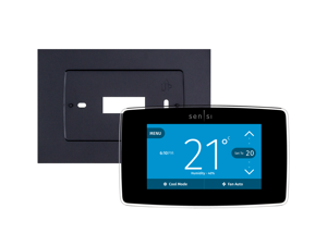 Emerson Sensi Touch Smart Wi-Fi Thermostat with Wall Plate  Bundle
