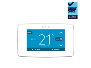 Emerson Sensi Touch Smart Wi-Fi Thermostat - White Model with Touchscreen Colour Display