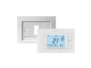 Emerson Sensi Smart Wi-Fi Thermostat with Wall Plate Bundle