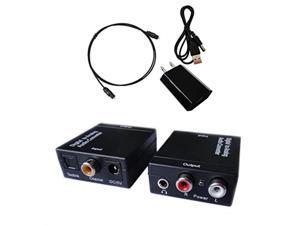 easyday digital to analog audio converter with digital optical toslink and s/pdif coaxial inputs and analog rca and aux 3.5mm headphone outputs 6 foot heavy duty optical toslink cable with gold plat easyday digital to analog audio converter with digital optical toslink and s/pdif coaxial inputs and analog rca and aux 3.5mm headphone outputs 6 foot heavy duty optical toslink cable with gold plat