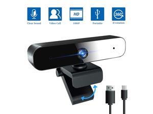 Computer Webcam with Microphone, 1080P/30fps Full HD Web Camera, Plug and Play USB Web Camera with 360-Degree Rotation, Desktop Webcam for Video Calling Recording Conferencing Streaming Computer Webcam with Microphone, 1080P/30fps Full HD Web Camera, Plug and Play USB Web Camera with 360-Degree Rotation, Desktop Webcam for Video Calling Recording Conferencing Streaming