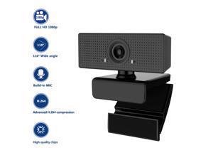 Webcam with Microphone, 1080P HD Computer Camera with 110-Degree Wide View Angle Live Streaming USB Camera for Desktop Laptop Video Calling, Conferencing, Gaming Webcam with Microphone, 1080P HD Computer Camera with 110-Degree Wide View Angle Live Streaming USB Camera for Desktop Laptop Video Calling, Conferencing, Gaming