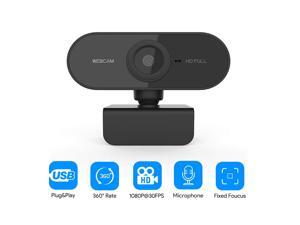 HD Webcam with Microphone, 1080p Streaming Web Camera Autofocus, Computer Webcam with Microphone for Skype, Video Calling, Conferencing, Recording HD Webcam with Microphone, 1080p Streaming Web Camera Autofocus, Computer Webcam with Microphone for Skype, Video Calling, Conferencing, Recording