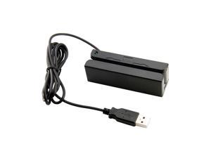 Yosoo USB Mini Credit Card Msr90 3 Triple Tracks Hi-co Magnetic Stripe Swipe For 