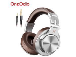 OneOdio A71 Wired Over Ear Headphones Studio Headphones with SharePort Professional AdapterFree Monitor Recording  Mixing Headphones with Stereo Sound for Electric Drum Piano Guitar Amp Silver