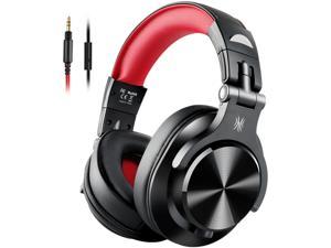OneOdio A71 Wired Over Ear Headphones Studio Headphones with SharePort Professional Monitor Recording  Mixing Foldable Headphones with Stereo Sound for Electric Drum Keyboard Guitar Amp Red