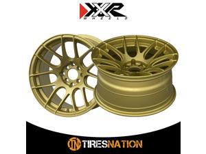 (2) XXR 530 17X9.75 5-100 73.1 Hub 25 Offset Gold Wheel Rim (2) XXR 530 17X9.75 5-100 73.1 Hub 25 Offset Gold Wheel Rim