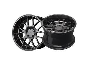 (2) XXR 530D 18X10.5 5-4.5 73.1 Hub 20 Offset Chromium Black Wheel Rim (2) XXR 530D 18X10.5 5-4.5 73.1 Hub 20 Offset Chromium Black Wheel Rim