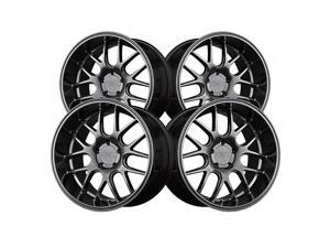 (4) XXR 530D 18X10.5 5-4.5 73.1 Hub 20 Offset Chromium Black Wheel Rim (4) XXR 530D 18X10.5 5-4.5 73.1 Hub 20 Offset Chromium Black Wheel Rim