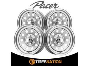 (4) Pacer 054229S SILVER MOD 14X6 5X4.50 83.70 Hub +00 Offset Silver Wheel Rim (4) Pacer 054229S SILVER MOD 14X6 5X4.50 83.70 Hub +00 Offset Silver Wheel Rim