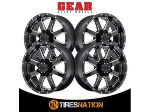 (4) Gear Alloy BIG BLOCK 20X12 6X135/6X5.50 108.00 Hub -44 Black Wheel Rim (4) Gear Alloy BIG BLOCK 20X12 6X135/6X5.50 108.00 Hub -44 Black Wheel Rim