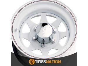 15X6 Pacer 310W White Spoke Steel Wheel Rim +00 5X4.75 Qty 1 15X6 Pacer 310W White Spoke Steel Wheel Rim +00 5X4.75 Qty 1