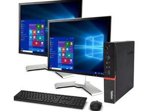 Lenovo M900 Tiny Computer Micro Tower PC, Intel Core i5 6400T Processor, 16GB DDR4 Ram, 512GB M.2 SSD, BTO Wireless Keyboard & Mouse, Wifi | Bluetooth, New Dual 19" FHD Monitor, Win 10 Pro (Renewed) Lenovo M900 Tiny Computer Micro Tower PC, Intel Core i5 6400T Processor, 16GB DDR4 Ram, 512GB M.2 SSD, BTO Wireless Keyboard & Mouse, Wifi | Bluetooth, New Dual 19" FHD Monitor, Win 10 Pro (Renewed)