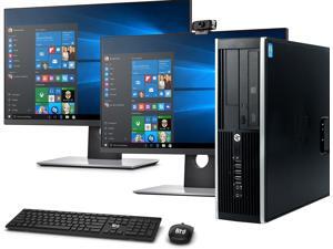 HP Elite SFF Computer Desktop PC, Intel Core i5 3.3GHz, 16GB Ram, 1TB Hard Drive, Wireless Keyboard & Mouse, Wifi | Bluetooth, New Dual 19" FHD Monitor, BTO 1080p Webcam, Windows 10 (Renewed) HP Elite SFF Computer Desktop PC, Intel Core i5 3.3GHz, 16GB Ram, 1TB Hard Drive, Wireless Keyboard & Mouse, Wifi | Bluetooth, New Dual 19" FHD Monitor, BTO 1080p Webcam, Windows 10 (Renewed)