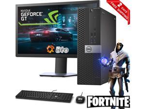 Gaming Dell 7040 SFF Computer Core i5 6th, 16GB Ram, 2TB HDD, 512 GB NVMe SSD, AMD RX 550, New 24" LCD, Keyboard and Mouse, Wi-Fi, Win10 Home Desktop PC