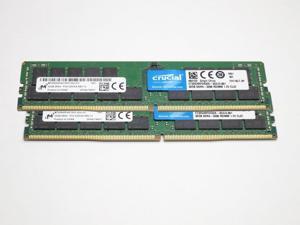 Crucial server memory 64GB 2x32GB DDR4-3200 PC4-25600 2Rx4 ECC Registered Server Memory