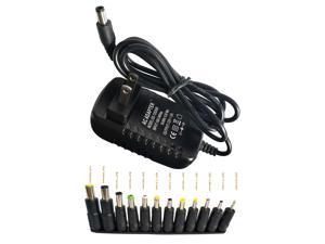 Easyday AC 100V-240V Switching Power Supply DC 12V 2A Power Adapter 24W 2000mA US Plug 5.5x2.1mm with 12pcs DC Power Adapter Connectors