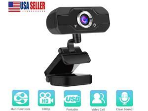 HD Webcam 1920x1080P, Computer Cameras USB 2.0 Noise-Cancelling USB Web Cam Camera for Online Video Calling, Recording on Desktop Laptop PC Skype Facetime YouTube Network HD Webcam 1920x1080P, Computer Cameras USB 2.0 Noise-Cancelling USB Web Cam Camera for Online Video Calling, Recording on Desktop Laptop PC Skype Facetime YouTube Network