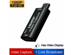 easyday Audio Video Capture Cards HDMI to USB 1080p USB2.0 Record via DSLR Camcorder Action Cam for High Definition Acquisition, Live Broadcasting easyday Audio Video Capture Cards HDMI to USB 1080p USB2.0 Record via DSLR Camcorder Action Cam for High Definition Acquisition, Live Broadcasting