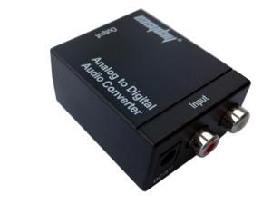 RCA L/R Analog to Digital Audio Converter Adapter Optical Coaxial Toslink SPDIF