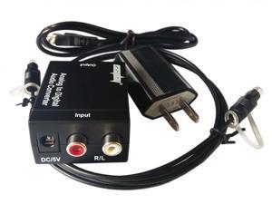 Analog L/R to Digital S/PDIF&TOSLink Analog to Digital Audio Converter Adapter Analog L/R to Digital S/PDIF&TOSLink Analog to Digital Audio Converter Adapter