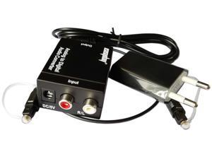 Easyday Digital Optic Coaxial Toslink to Analog Audio Converter with 1.5m Optical Cable 