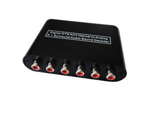 Digital DTS AC3 Optical to Analog 2.1 5.1 Surround Sound Audio Decoder Converter Digital DTS AC3 Optical to Analog 2.1 5.1 Surround Sound Audio Decoder Converter