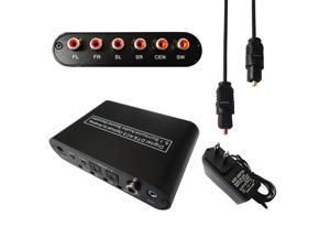 Optical SPDIF Toslink Coaxial Digital to Analog 5.1 Audio Decoder Converter Optical SPDIF Toslink Coaxial Digital to Analog 5.1 Audio Decoder Converter