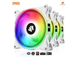Asiahorse FS-9002 120mm ARGB Bearing Case/Radiator White Case Fan(in and Outside Light efect) with 5V Motherboard Sync/Analog PWM Hub (3PACK) Asiahorse FS-9002 120mm ARGB Bearing Case/Radiator White Case Fan(in and Outside Light efect) with 5V Motherboard Sync/Analog PWM Hub (3PACK)