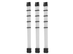 Asiahorse PSU PCIe 6 Pin to PCIe 8 Pin Power Adapter Extension Cable Sleeved PC Power Supply Braided Cable triple Pack(300MM - White) Asiahorse PSU PCIe 6 Pin to PCIe 8 Pin Power Adapter Extension Cable Sleeved PC Power Supply Braided Cable triple Pack(300MM - White)