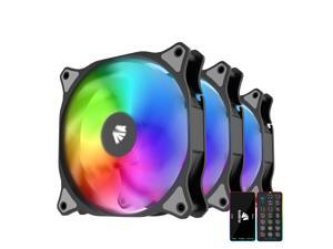 ASIAHORSE WD-001 120mm 5V ARGB Motherboard 12 Addressable LED 9 Blades Hydraulic Bearing White Case Fan (3 Pack-Black) ASIAHORSE WD-001 120mm 5V ARGB Motherboard 12 Addressable LED 9 Blades Hydraulic Bearing White Case Fan (3 Pack-Black)