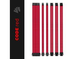 Asiahorse Customization Mod Sleeve Extension Power Supply Cable Kit 18AWG ATX/EPS/8-pin PCI-E/6-pin PCI-E (RED) Asiahorse Customization Mod Sleeve Extension Power Supply Cable Kit 18AWG ATX/EPS/8-pin PCI-E/6-pin PCI-E (RED)