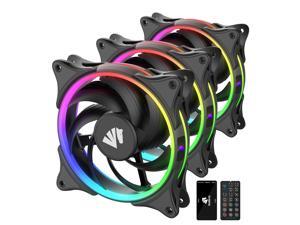 Asiahorse FS-9001 ARGB 5V Motherboard Sync/Analog PWM Controller 20 Addressable LEDs 120mm Hydraulic Bearing Case/Radiator Fan-3PACK Asiahorse FS-9001 ARGB 5V Motherboard Sync/Analog PWM Controller 20 Addressable LEDs 120mm Hydraulic Bearing Case/Radiator Fan-3PACK